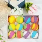 12 lot Mixed Color Handmade Organic Bath Salt Set Women Bath Bomb Balls 70g