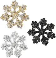 WOFASHPURET Decorative Iron-on Patches Rhinestones Appliques for Handmade Projects