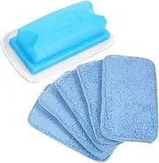 jojofuny 1 Set White Board Eraser Fleece Eraser Washable Pads for Classroom Safe for Whiteboards and Chalkboards Lightweight and Portable Cleaning