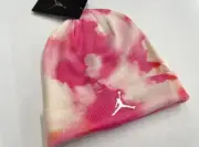 New with Tags!! Jordan jumpman cuffed beanie hat girls 8/20 pink/white