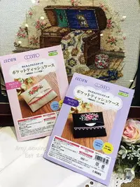 在飛比找樂天市場購物網優惠-居家手作日本製COSMO十字繡玫瑰面紙收納袋材料包
