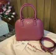 salvatore ferragamo top handle bag new with tag