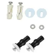 2x Top Fix Toilet Seat Screws Nut Cover Lid Pan Fixing WC Fitting Kits Suitable