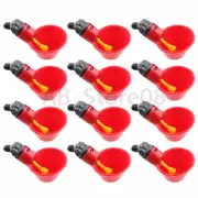 12PCS Automatic Poultry Waterer Chicken Waterer Bowl Shape Chicken Water Cup