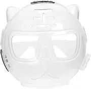 Generic Cat Muzzle Cat Hood, Comfortable Pet Mouth Cover Grooming Helmet for Travel, Beauty Bathing Home, Clear S