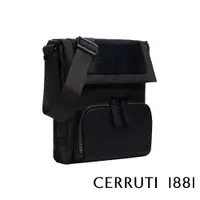 在飛比找PChome24h購物優惠-【CERRUTI 1881】頂級義大利小牛皮側背斜背包 CE