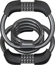 Honszex Scooter Lock, Bike Locks, Cable Lock with Combination, Double Cable Anti-Theft 41 Inch, Electric Scooter Accessories