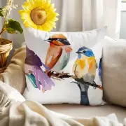 Oversized Birds Design Square Throw Pillow With Insert - Threshold designed