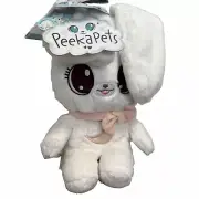 Peekaboo Ears Baby Bunny Plush Toy Soft White Rabbit Infant Baby Easter