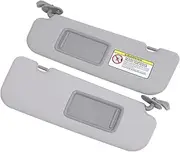 Fit for Sun Visor Sturdy Grey Fit for Sun Shielding Visor Board with Makeup Mirror Veloster 2012-2015, 1 Pair Daily Driving Convenience