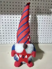 USA Summer Gnome Weighted Plush 19 Inches Tall 7 Inch Diameter