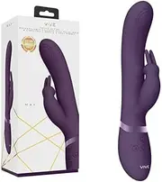 Vive May Dual Pulse Wave Vibrating C-spot and G-Spot Rabbit Vibrator, Purple