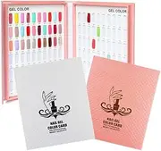 Salon Nail Art Display Book 120 Colors Tip Gel Polish Chart Book Pink