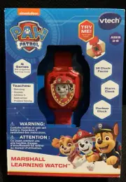 PAW PATROL MARSHALL LEARNING WATCH 4 GAMES 12 CLOCK FACES ALARM CUCKOO CLOCK