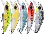 Bass Water Bait, Bass Bass Kit - 5 Pieces Bass Talles Swim Escone - Fish Tackle Equipment for Home Users Business Users Chinese New Year San