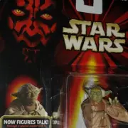 Star Wars Episode 1 YODA figure *not baby w/ Jedi Council Chair & CommTech Chip