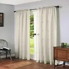 Commonwealth Cote Rod Pocket Dressing Window Curtain Panel - 56x84", Ivory