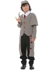Victorian Detective Boys Sherlock Book Week Costume