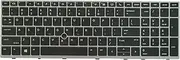 Intendvision Replacement US Keyboard for HP EliteBook 850 G5 / 755 G5, ZBook 15u G5 Laptop Silver Frame with Pointer (No Backlight)