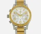 Brand New NIXON Watch 51-30 A0831921 GOLD and SILVER A083-1921 CHRONO Genuine