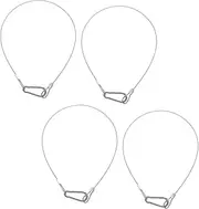 Cabilock Security Cable Lock 4pcs Stainless Steel Safety Cable Heavy Duty for Luggage Plant Lights