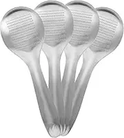 Alipis Efficient Kitchen Tool Set Pcs Stainless Steel Grater Spoon Garlic Press Cheese Grater and Vegetable Zester