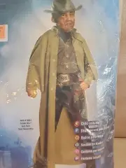 Boys Child JONAH HEX Costume Size M (MISSING HAT) PACKAGE DAMAGED