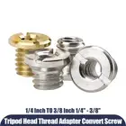 3/8" Male to 1/4" Female Camera Tripod Monopod Adapter Screws Thread Converter