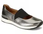 Vionic Women 6.5 Cadee Pewter Leather Mary Janes Sneaker Flats Ballet Shoes NEW