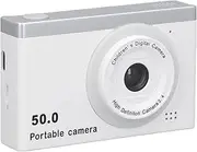 Digital Camera, Vlogging Camera with 8X Digital Zoom, Autofocus Compact Point and Shoot Cameras for Photography, with 2.4 Inch TFT Screen, Fill Light, Front Rear Dual Cameras