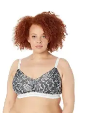 Calvin Klein CK ONE Rattlesnake Lightly Lined Bralette Bra 2X Black Plus Size