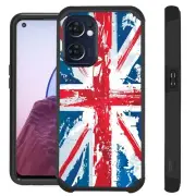 FUSION For OnePlus Nord N300 5G Case Hybrid Phone Cover UK FADED FLAG