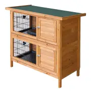 Rabbit Hutch Chicken Coop 91.5cm x 45cm x 82cm Chicken Coop Large Wooden House Run Cage