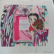 HANDPAINTED NEEDLEPOINT BETTY BOOP CANVAS