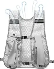 [zjhukfmc] Running Chest Pack | Cycling Reflective Hydration Chest Bag | Breathable Workout Vest for Hiking, Cycling, Outdoor, Workout