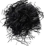 Levemolo 1 Pack Packing Shredded Paper Basket Crinkle Filler Shredded Wedding Wrap Unbleached Tissue Confetti Filler Wrapping Party Decoration Bulk Black Paper Thread