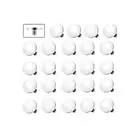 Dermal Tops Round Flat Disc Steel 8mm 25 Pack