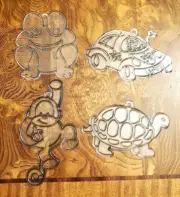 Four Plastic Suncatchers - Assorted – Unstained