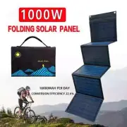 1000W Solar Panel Portable Folding Bag USB+DC Output Solar Charger Outdoor Power