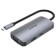 Unitek uHUB P5 Trio 5-in-1 USB-C Hub with MST Triple Monitor