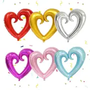 Large Heart Shape Foil Balloons for Valentine's Day Decorations (2Pcs 36inch)