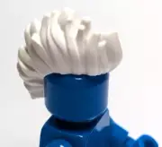 Lego - Minifigure Hair - White, Mohawk