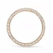 .70CT Bead Set Diamond Bezel 18K Rose Gold For Rolex Datejust, President 26MM