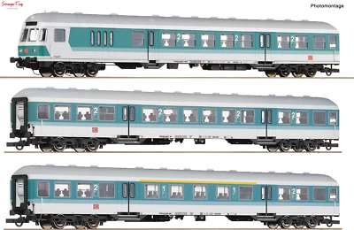 Roco DBAG BDnrzf463/Bm447/ABn417.0 Commuter Coach Set (3) V 1:87 Scale, HO Scale
