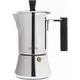 Pedro Stovetop Espresso Maker 4Cup 200ml 不銹鋼意大利咖啡機製造商摩卡壺感應濃縮