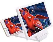 Magnifier Cellphone Holder Cellphone Stand Phone Screen Magnifier Screen Magnifier for Cell Phone Screen Magnifier Bracket Phone Bracket Phone Enlarged Screen Bracket White KITANDOVE