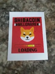 SHIBACOIN Millionaire RED Shiba Inu vinyl stickers! 3.0 x 3.6