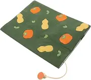 Angoily Book Cover Sleeve Protector Adjustable Notebook Case with Orange Pendant Elegant Design for Hardcover Journal and Diary Versatile Book Sleeve for Personal Touch