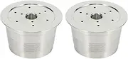 2X Compatible for Caffitaly Coffee Machine Maker Stainless Steel Refillable Reusable Capsule for Caffitaly Cafe Capsule