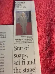 OBITUARY 1927 - 2024 BARBARA RUSH IT CAME FROM OUTER SPACE WHEN WORLDS COLLIDES